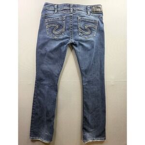 Silver Jeans Co. Tuesday Slim Bootcut Jeans Womens Blue Dark Wash 30x32‎
